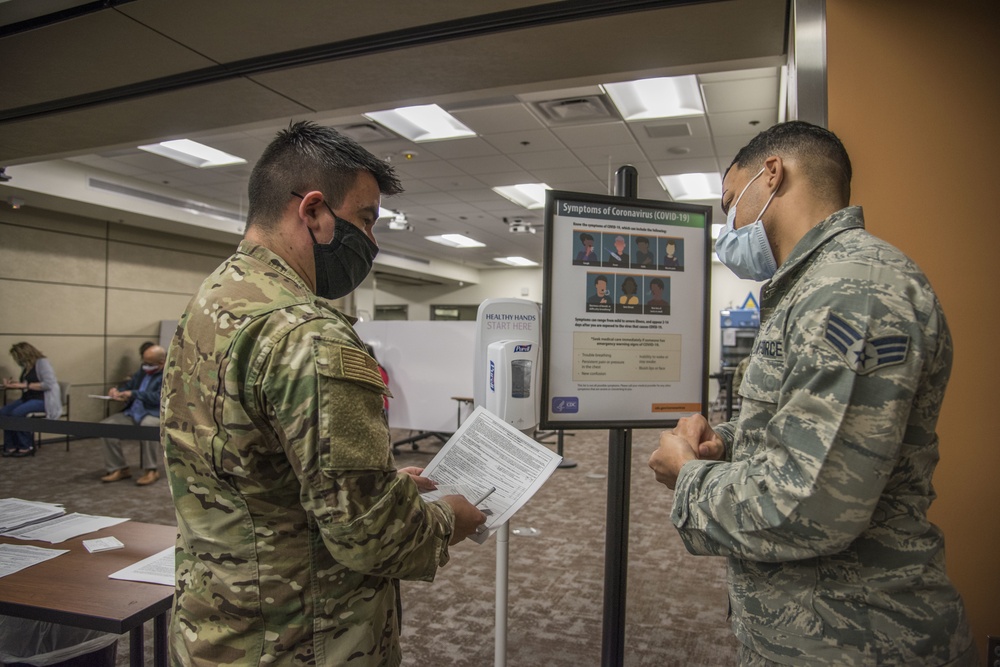 59th MDW logistics and immunizations working together for the distribution of the COVID-19 vaccine