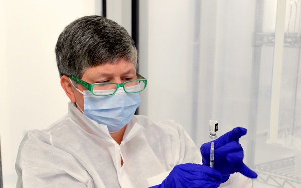 COVID-19 Vaccine Syringe Preparations at Bay Pines VAHCS - CW Bill Young VAMC