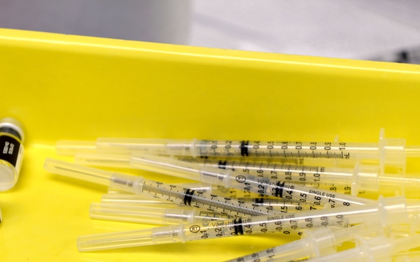 COVID-19 Vaccine Syringe Preparations at Bay Pines VAHCS - CW Bill Young VAMC