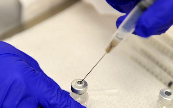 COVID-19 Vaccine Syringe Preparations at Bay Pines VAHCS - CW Bill Young VAMC