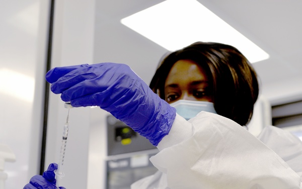 COVID-19 Vaccine Syringe Preparations at Bay Pines VAHCS - CW Bill Young VAMC