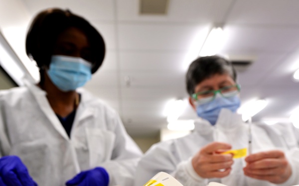 COVID-19 Vaccine Syringe Preparations at Bay Pines VAHCS - CW Bill Young VAMC