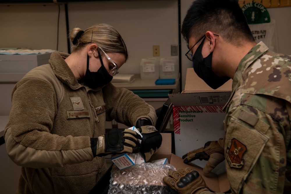 COVID-19 vaccine arrives at Whiteman, first doses to be administered to essential medical and operations personnel today COVID-19 vaccine arrives at Whiteman, first doses to be administered to essential medical and operations personnel today