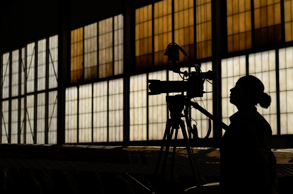 Silhouette behind the camera