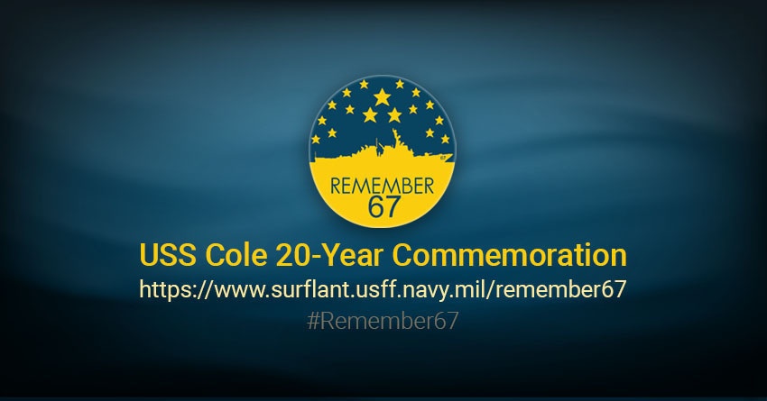 USS Cole Commemoration 20th Anniversary Website Graphic