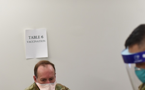 Malmstrom receives COVID-19 vaccine