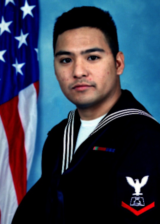 Portrait of Mess Management Specialist 3rd Class Ronchester M. Santiago