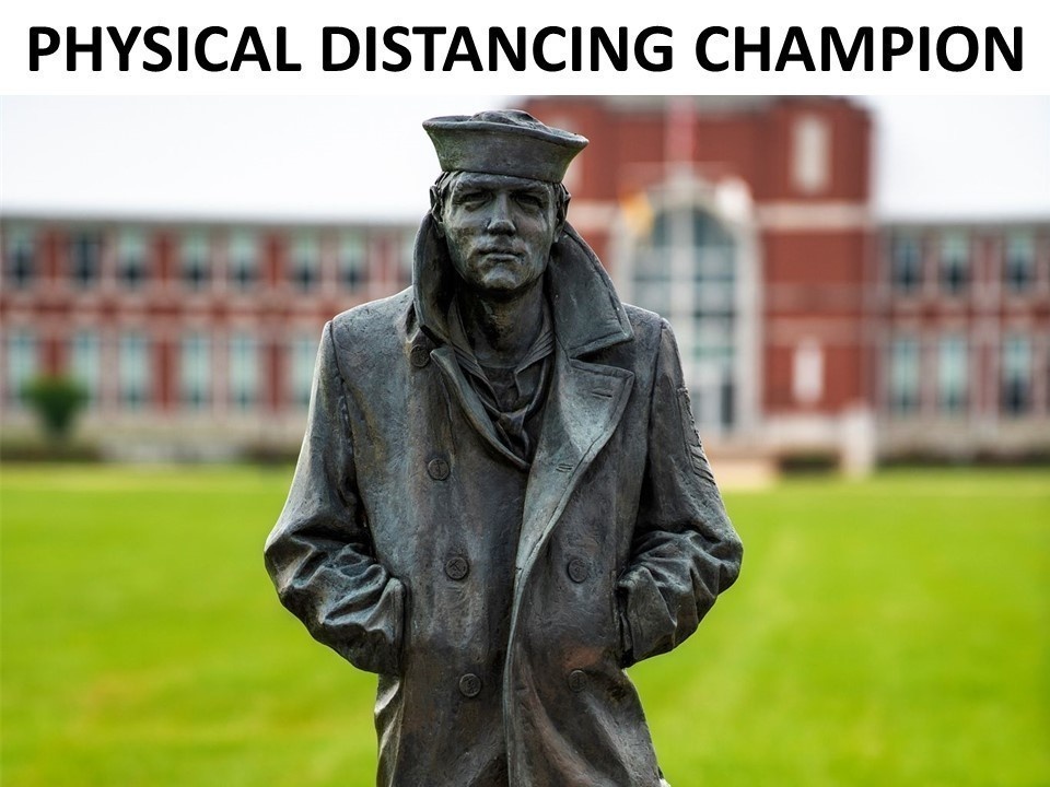 Physical Distancing Champion COVID-19 Meme