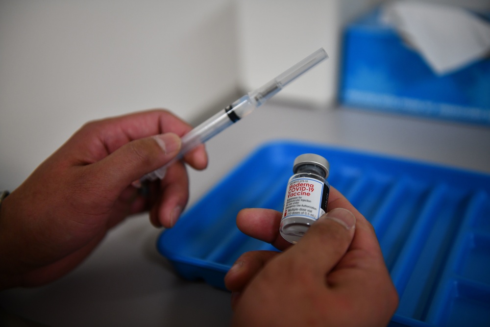 Airmen, mission essential personnel at Whiteman Air Force Base receive COVID-19 vaccine on New Years Eve