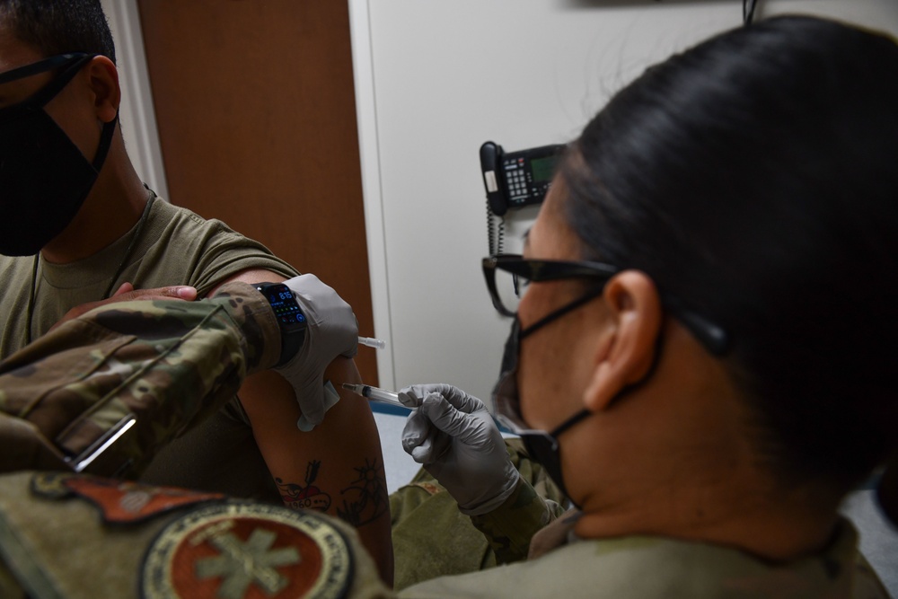 Airmen, mission essential personnel at Whiteman Air Force Base receive COVID-19 vaccine on New Years Eve