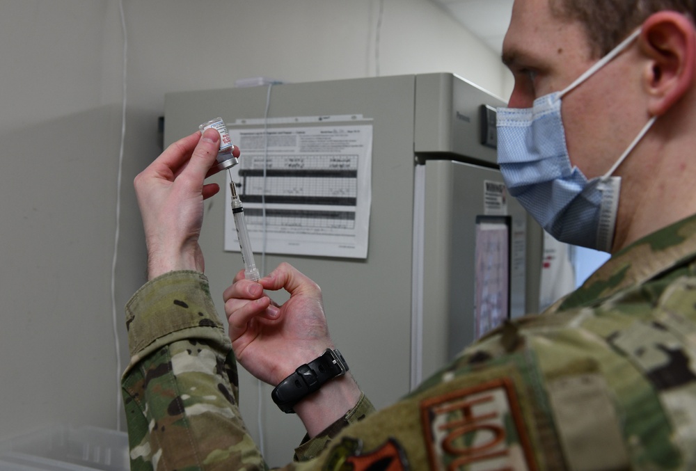 Airmen, mission essential personnel at Whiteman Air Force Base receive COVID-19 vaccine on New Years Eve
