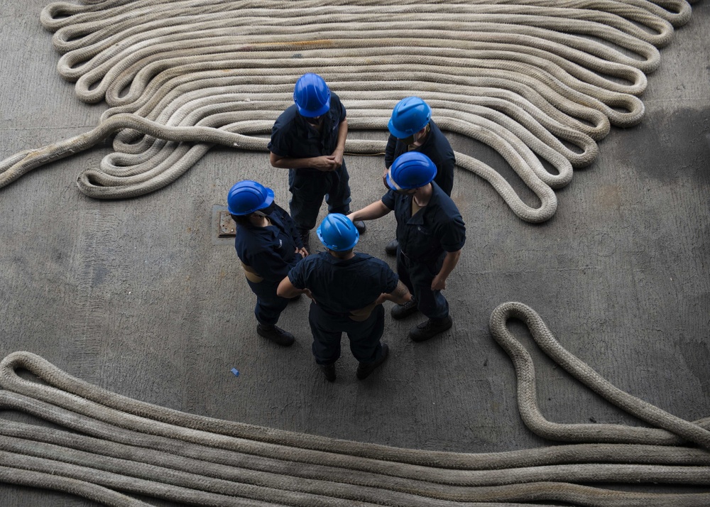 Ike Conducts Maintenance in Naval Station Norfolk