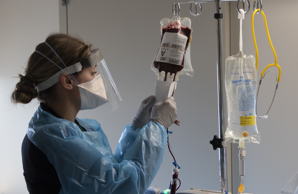 US Air Force medical personnel support Dameron Hospital