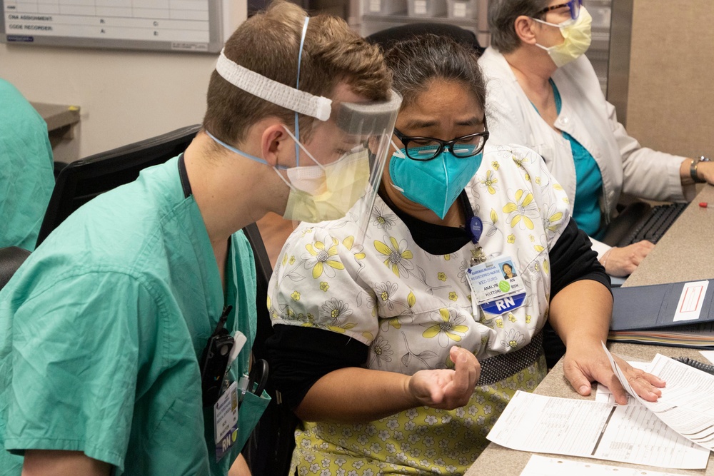 US Air Force medical personnel support Dameron Hospital
