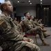 Airmen practice social distance at CC all call