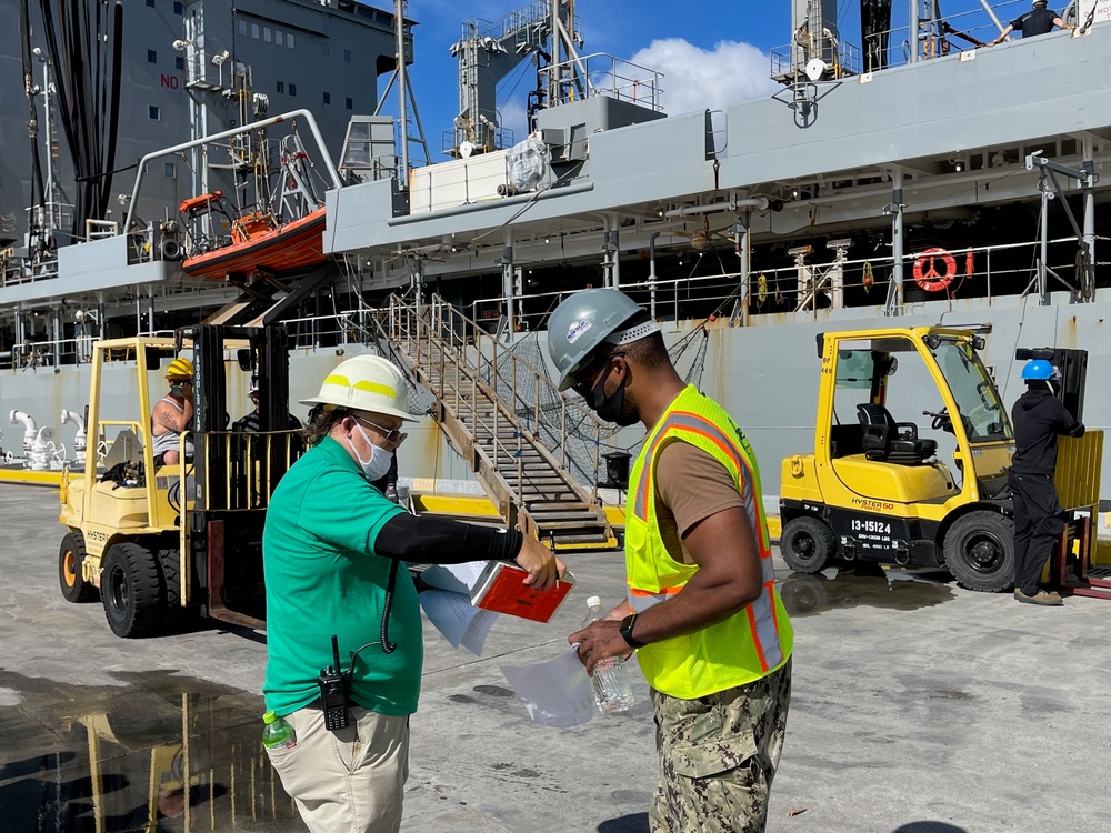 USNS Guadalupe Replenishment-at-sea Onload