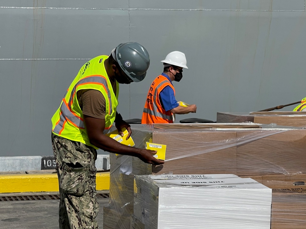 USNS Guadalupe Replenishment-at-sea Onload