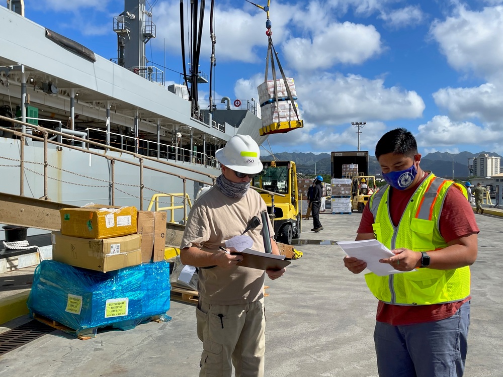 USNS Guadalupe Replenishment-at-sea Onload