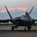 F-22 Raptors Practice Night Flying ops