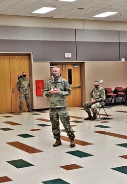 Fort McCoy garrison leadership visits Fort McCoy NCO Academy