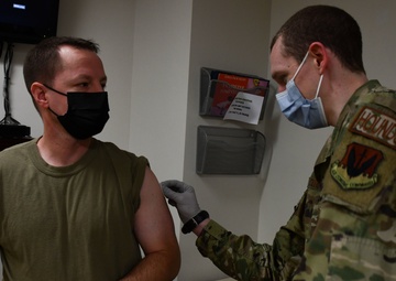 Airmen, mission essential personnel at Whiteman Air Force Base receive COVID-19 vaccine on New Years Eve