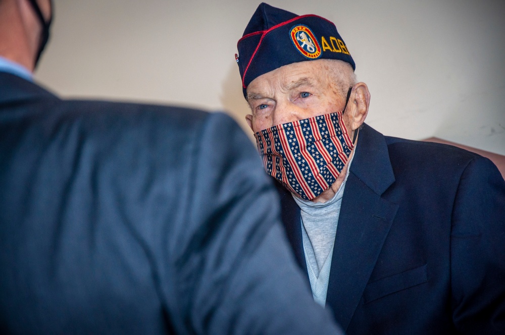 Connecticut WWII Veteran Receives Promotion, medals