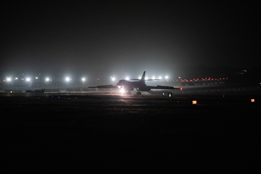 B-1B Lancers carry out Bomber Task Force mission