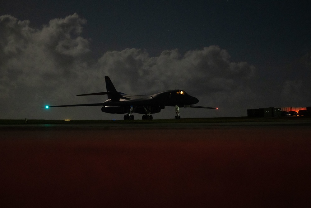 B-1B Lancers carry out Bomber Task Force mission