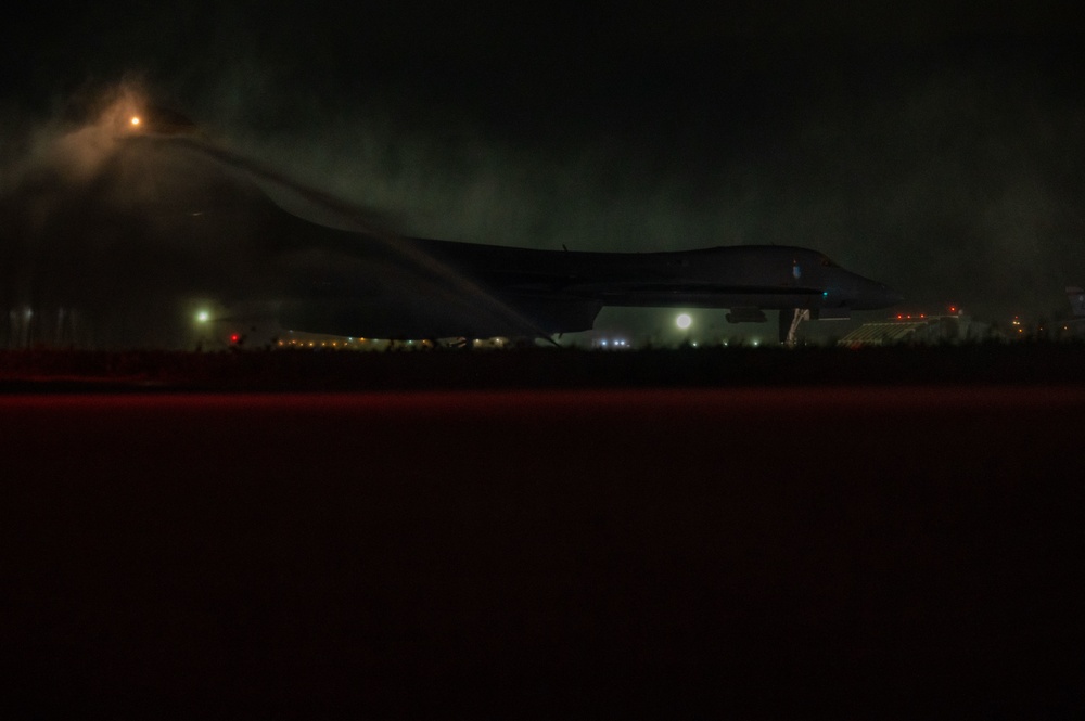 B-1B Lancers carry out Bomber Task Force mission