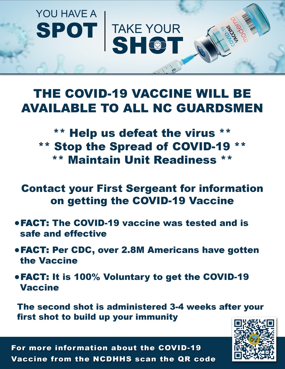 COVID-19 Vaccine For All N.C. Guardsmen