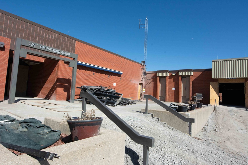 Operations building gutted for renovation