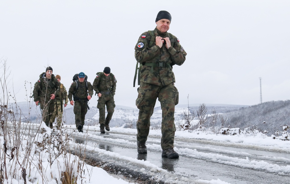 Polish soldiers participate in DANCON March 2021