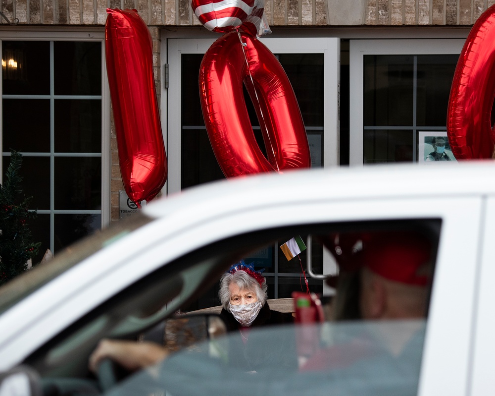 Community Celebrates Vet's 100th Birthday