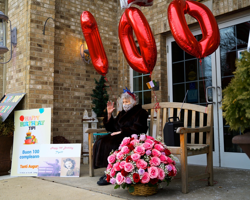 Community Celebrates Vet's 100th Birthday