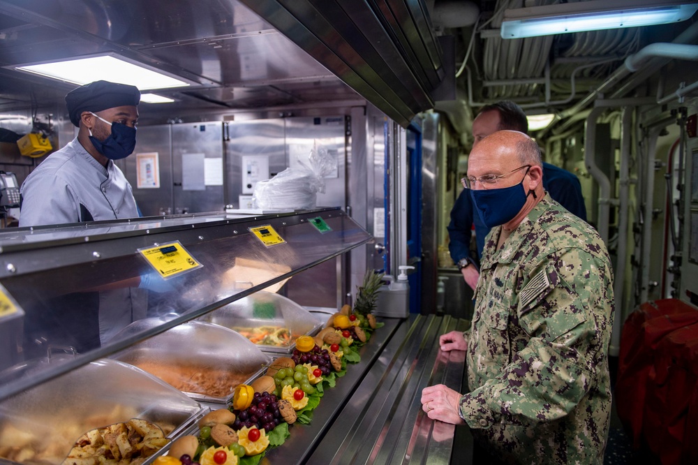 CNO and MCPON visit Bahrain, meet with Bahrain Senior Leadership, Sailors