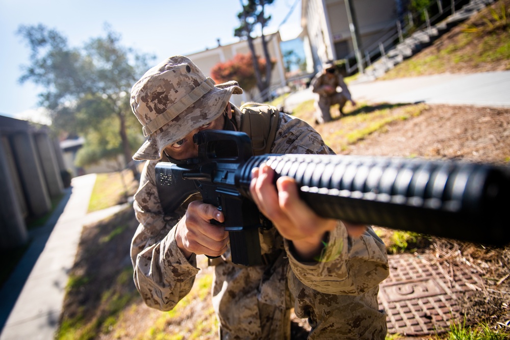 Marine training on the Presidio of Monterey
