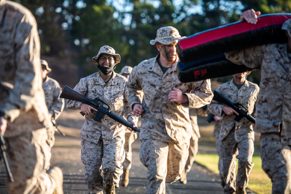 Marine training on the Presidio of Monterey