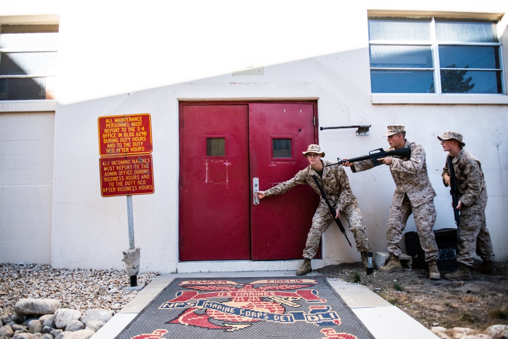 Marine training on the Presidio of Monterey