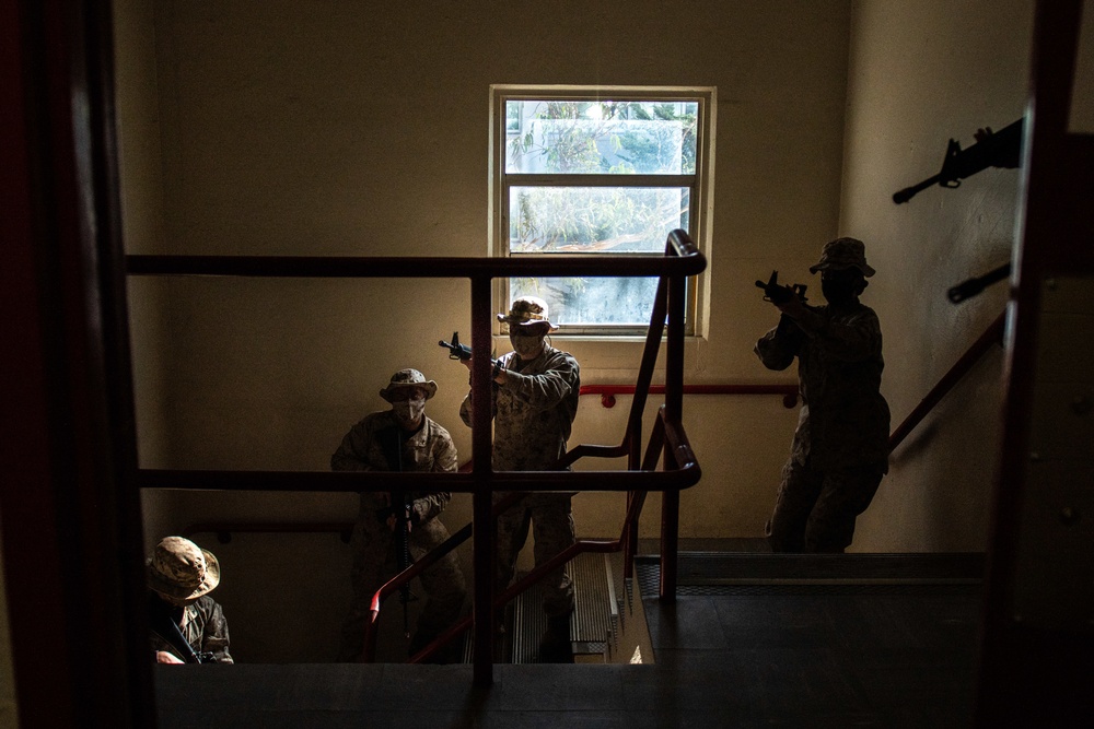 Marine training on the Presidio of Monterey