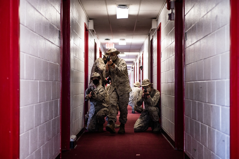 Marine training on the Presidio of Monterey