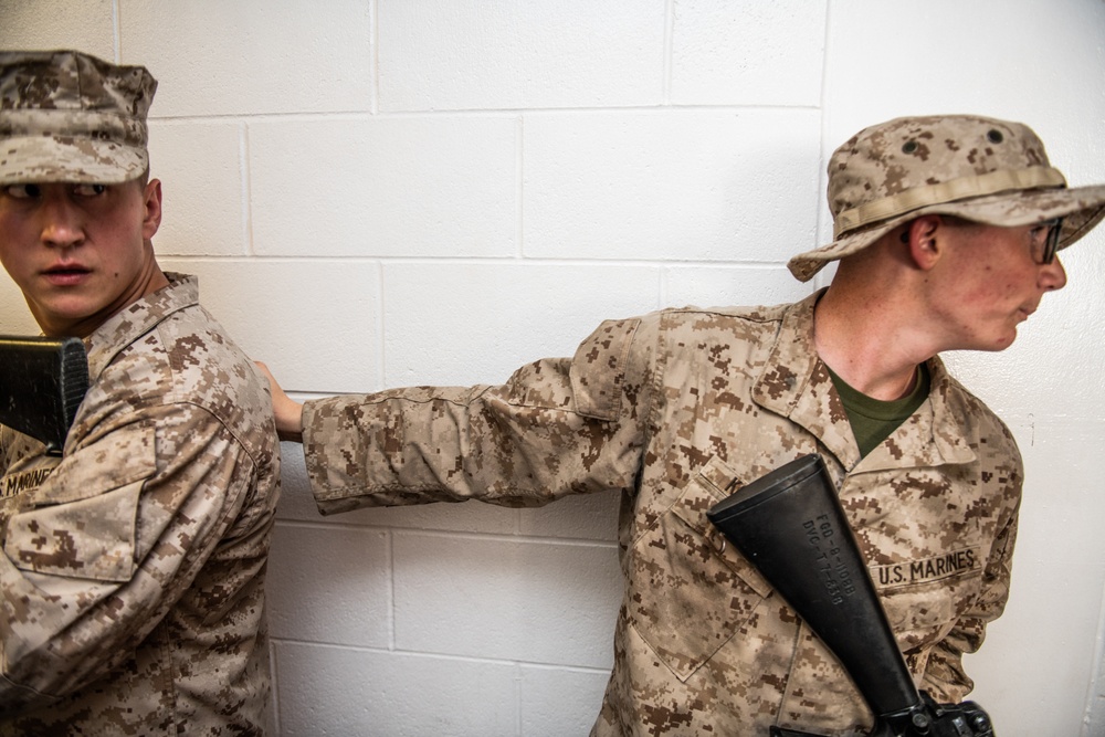 Marine training on the Presidio of Monterey