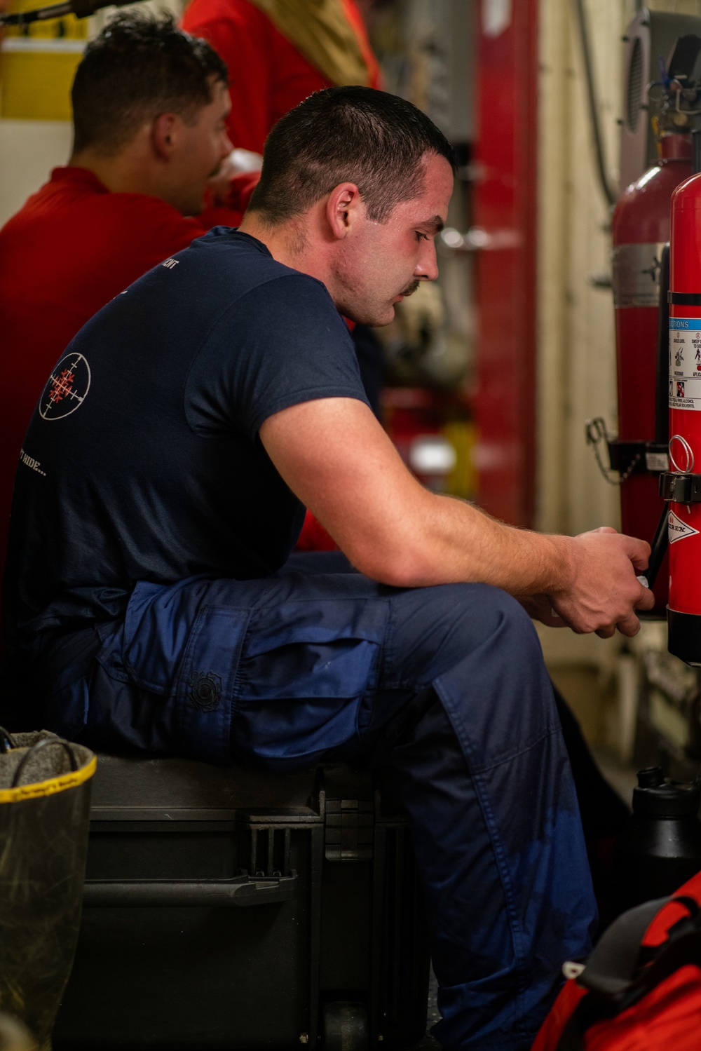 USCGC Waesche battles fire in middle of Pacific Ocean