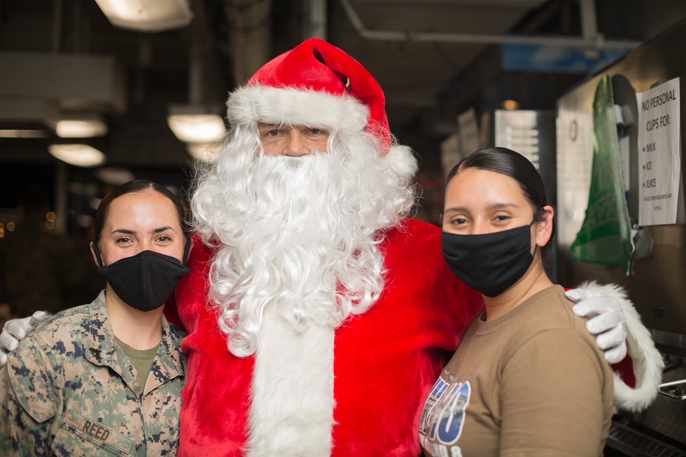 15th MEU Marines, Sailors celebrate Christmas aboard USS Makin Island