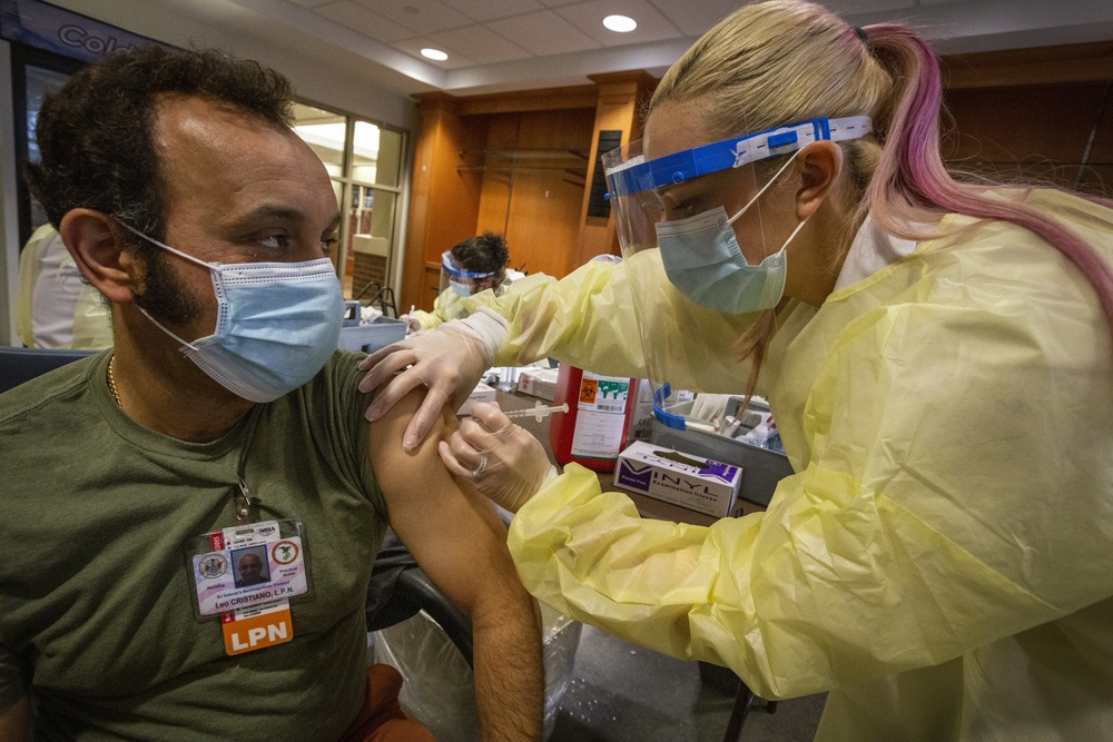 Vineland residents receive Covid vaccine
