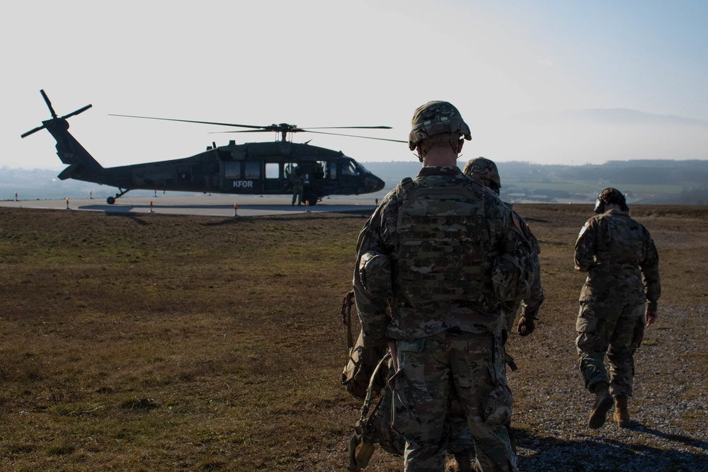 KFOR Soldiers conduct operation sweeper