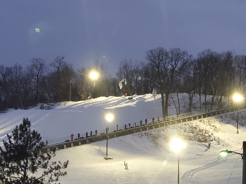 Night operations at Fort McCoy's Whitetail Ridge Ski Area