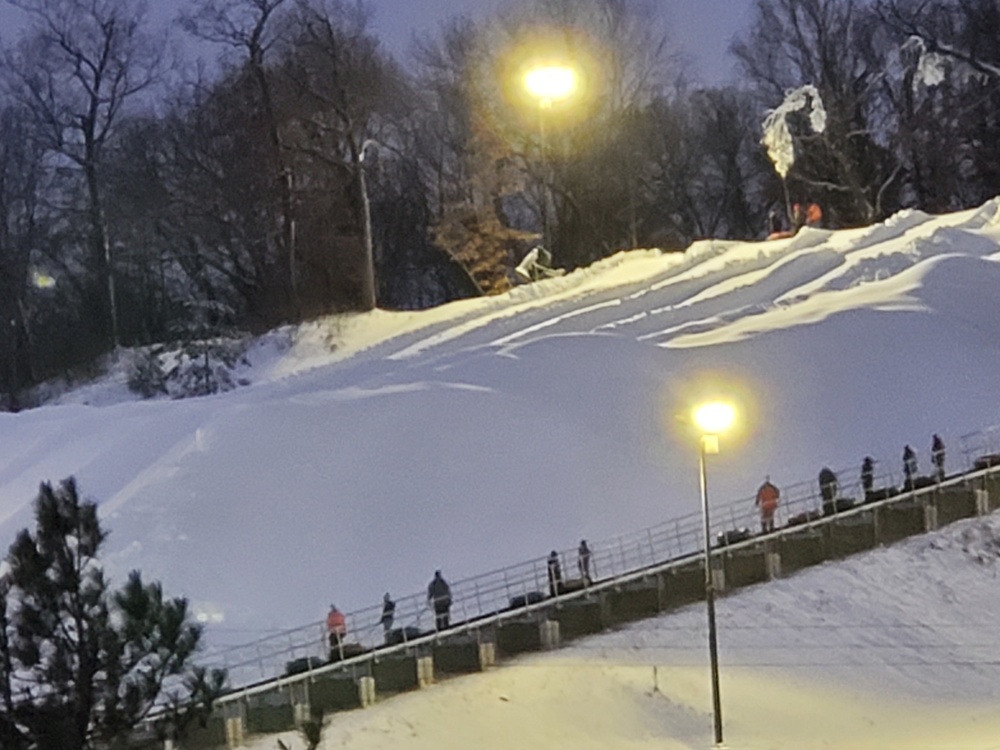 Night operations at Fort McCoy's Whitetail Ridge Ski Area