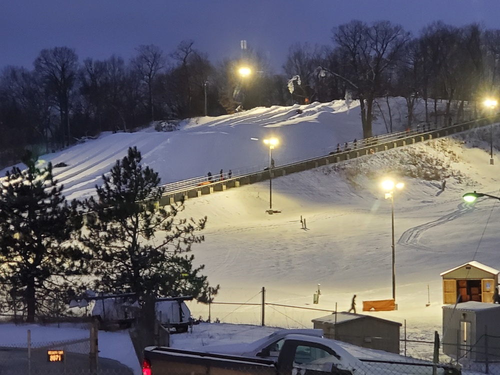 Night operations at Fort McCoy's Whitetail Ridge Ski Area