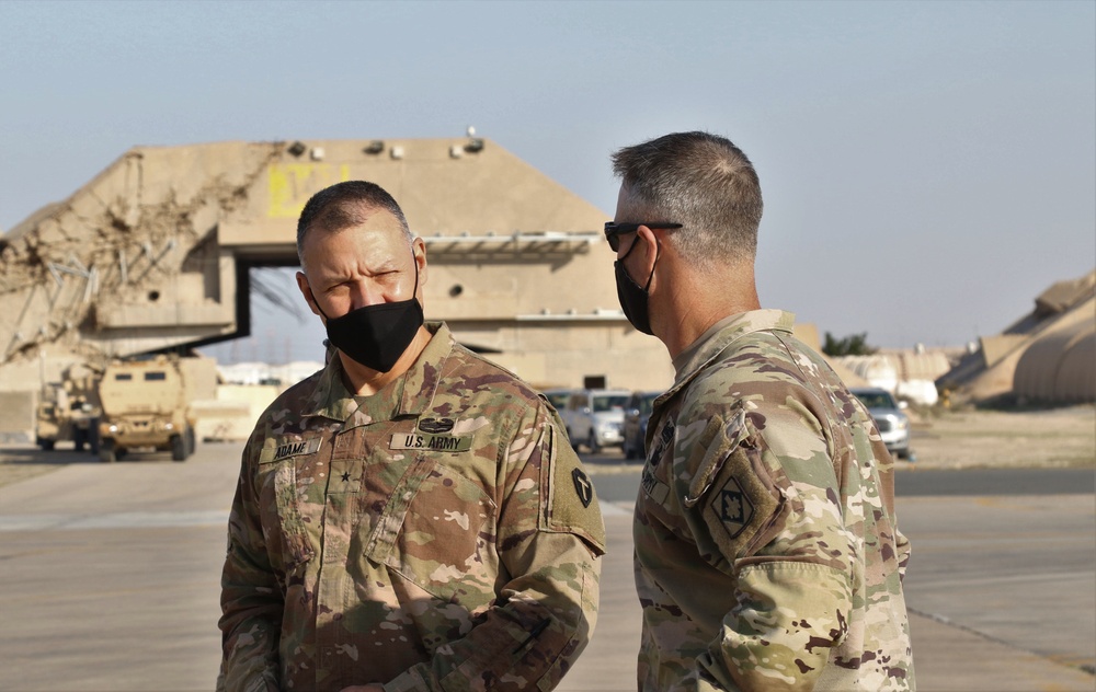 Task Force Spartan DCG-S watching Soldiers load High Mobility Artillery Rockets onto a C-17