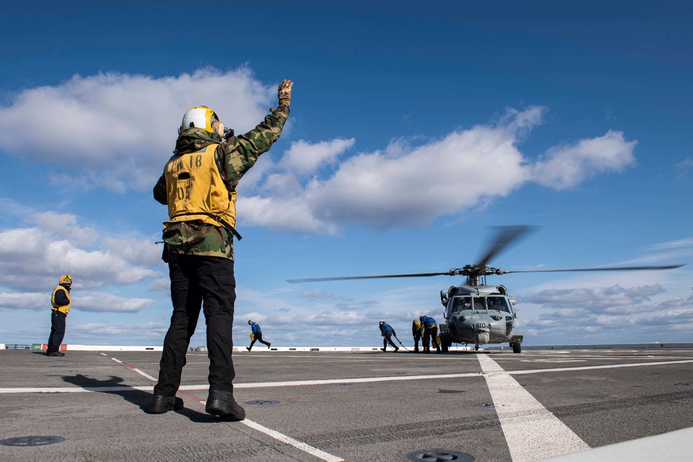 USS New Orleans Flight Operations